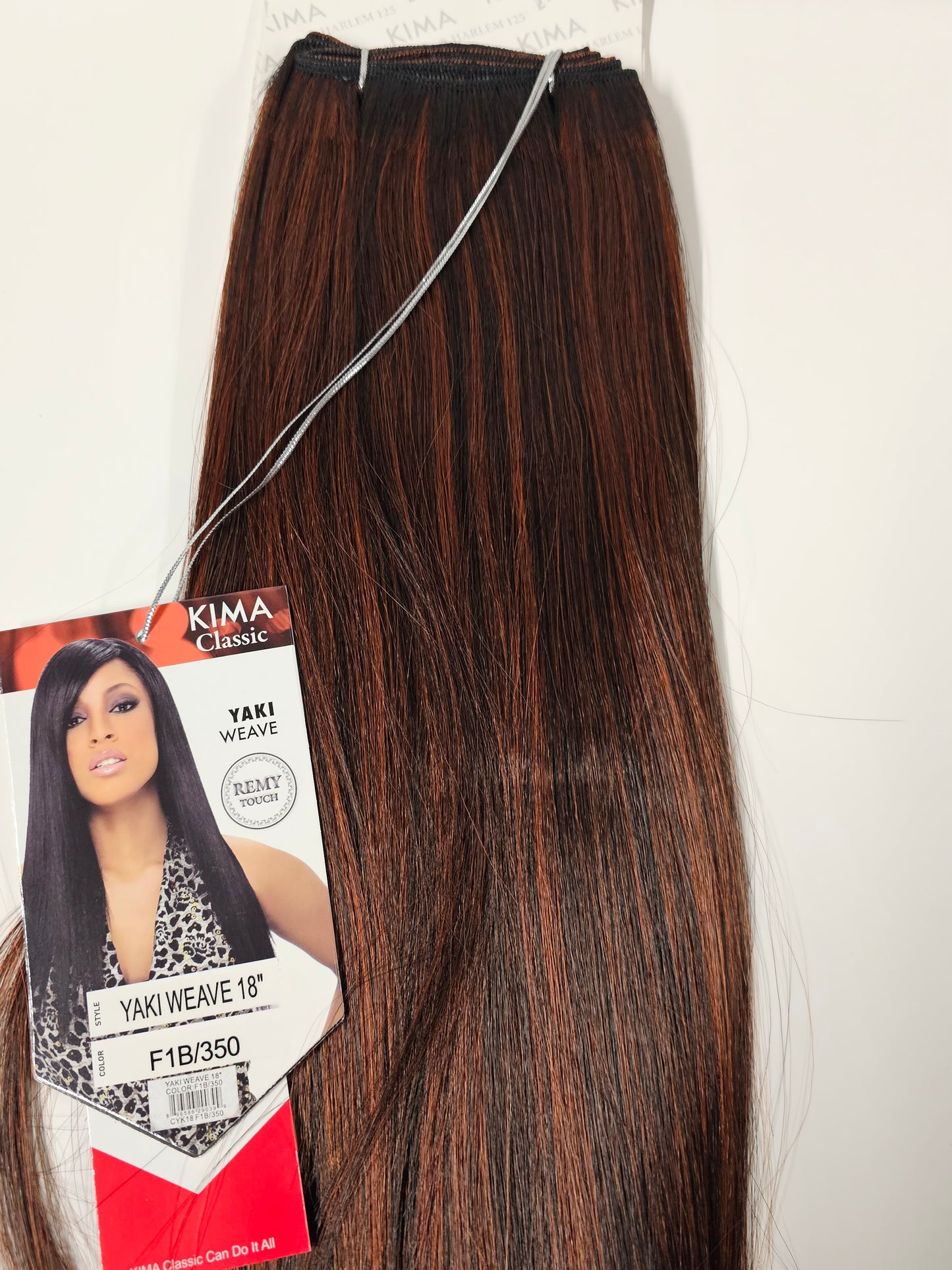 Remy touch human hair yaki weave for sew-in; straight image 4