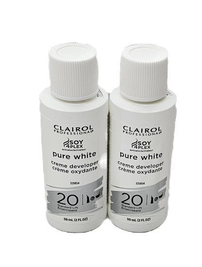 Set of 2 Clairol professional pure white creme developer 20 volume; 2fl.oz x2 image 3
