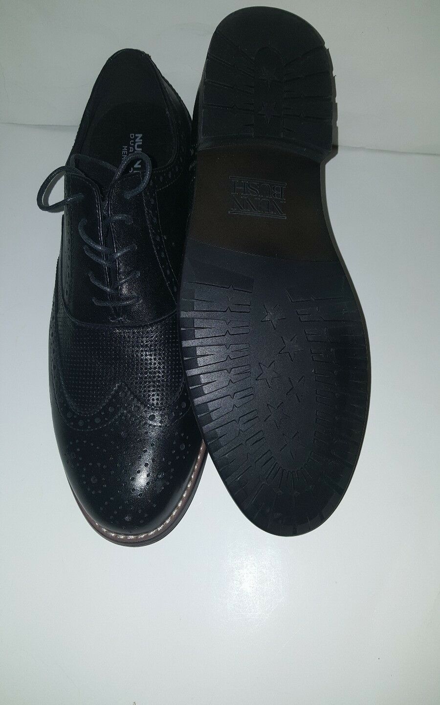 NUNN BUSH TRISTAN WINGTIP OXFORD MEN'S SHOES; BLACK;84677001;M image 2