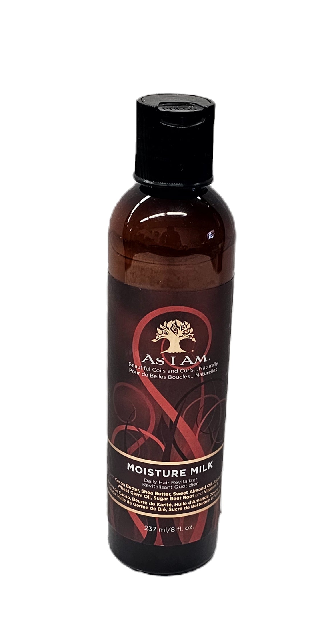 As I AM moisture milk; daily hair revitalizer; 8fl.oz; for unisex image 2