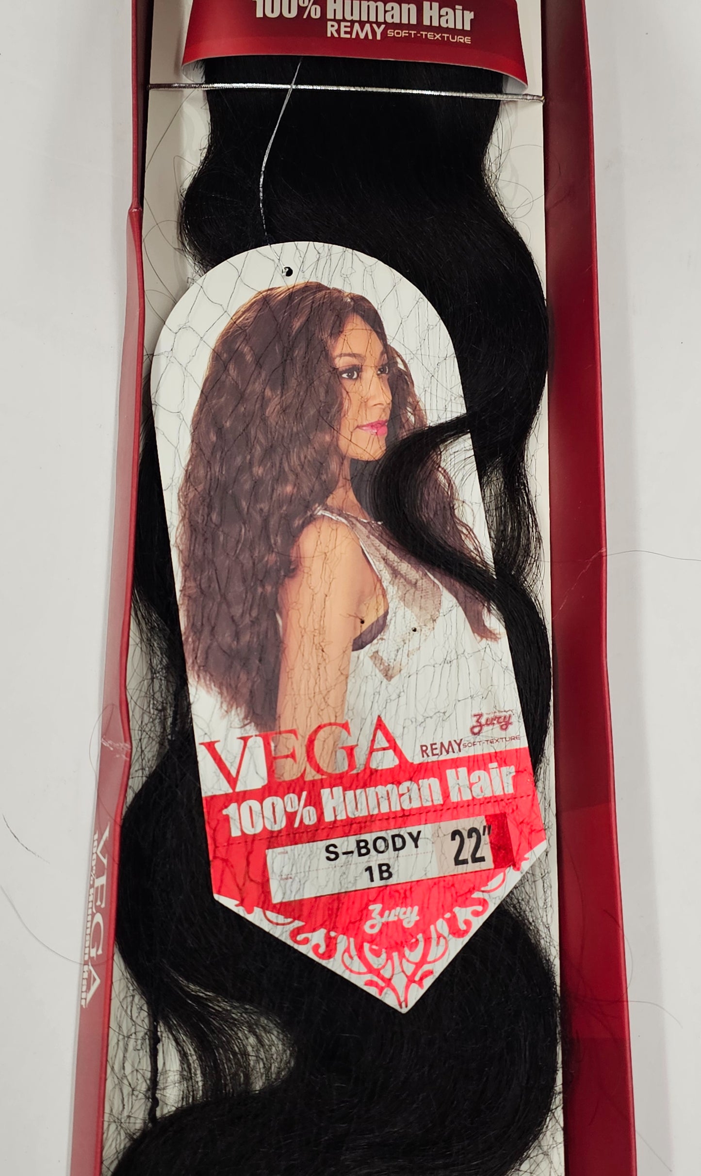 Curly human hair weave for sew-in; Vega remy body wave; soft texture; wefts. image 1