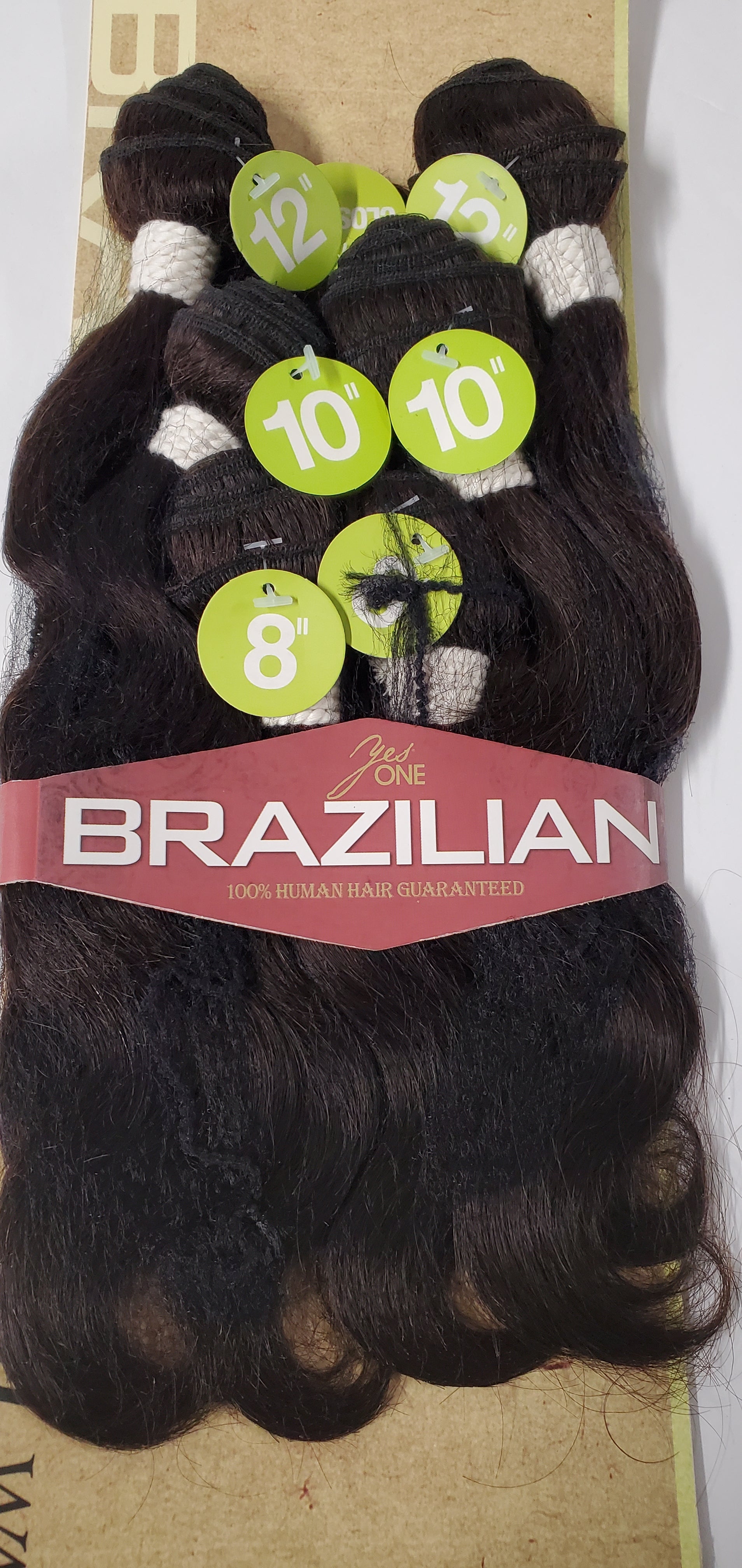 Brazilian human remy hair body wave; 7pcs bundles; sew-in curly weft. image 1