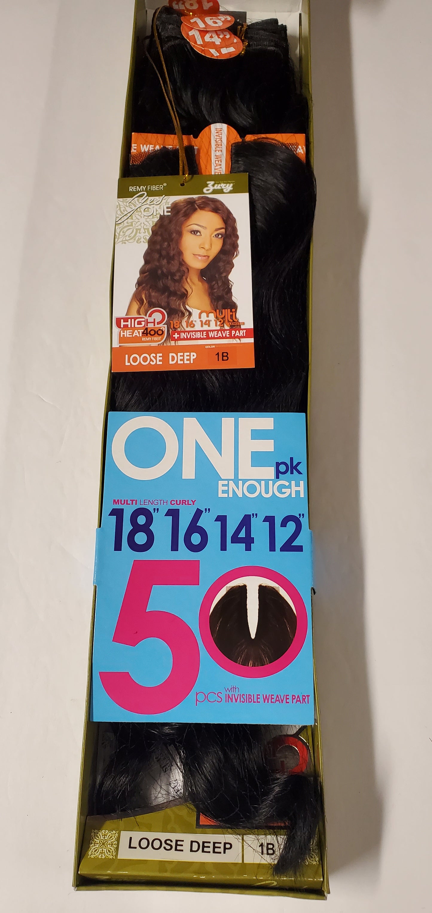 Multi length hair extensions; loose deep; curly; weft; sew-in ; for women; Zury image 2