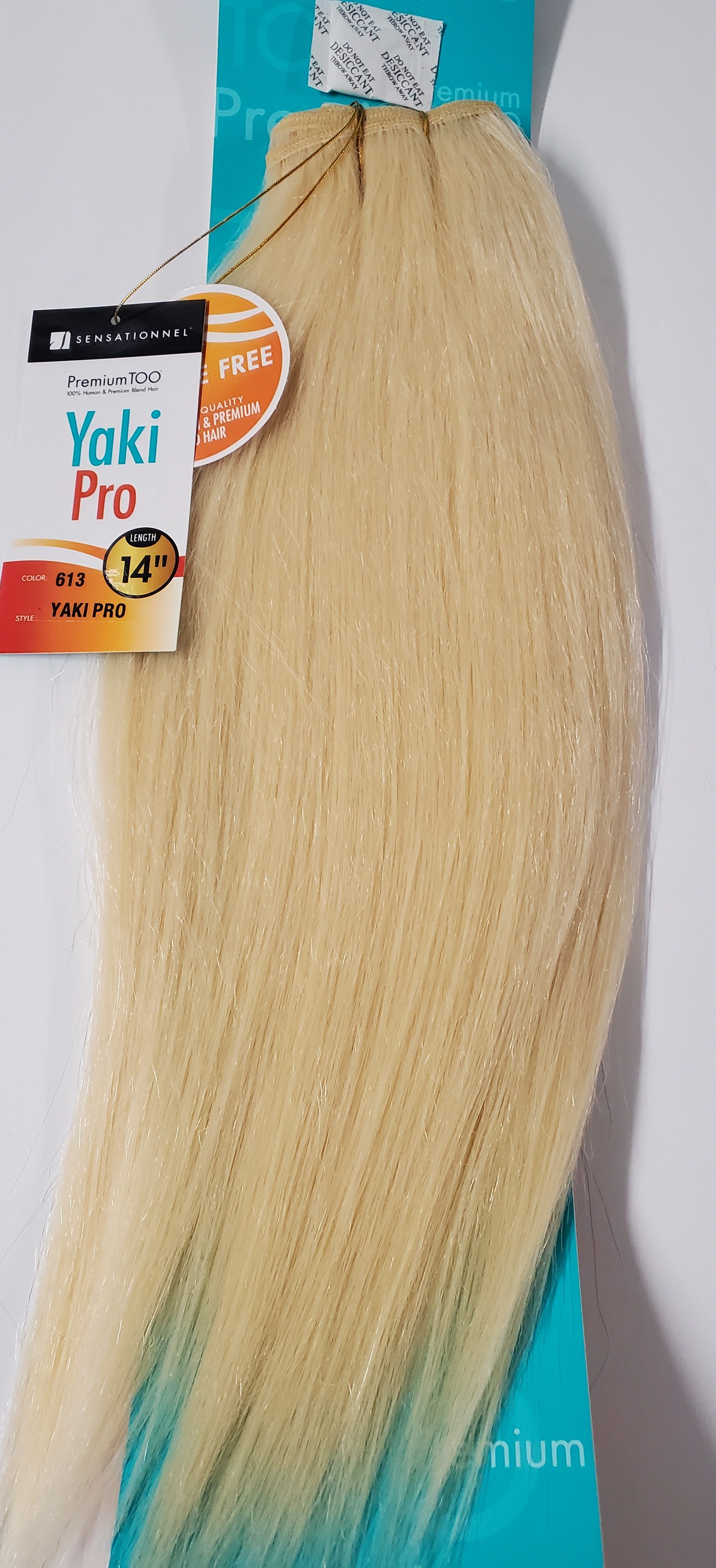 Human hair and premium blend weave; straight; sew-in; weft; for women image 2