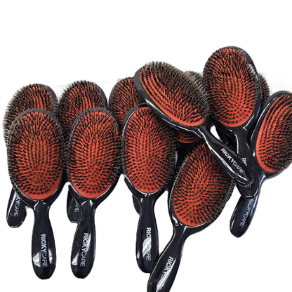 12 pcs Rickycare professional board bristle, detangler, scalp massage hair brush image 0