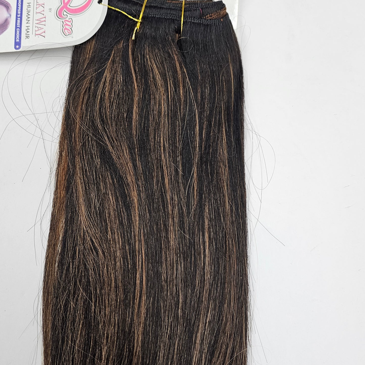 Human hair Yaky weave for sew-in; straight wefts Milky way Que image 7