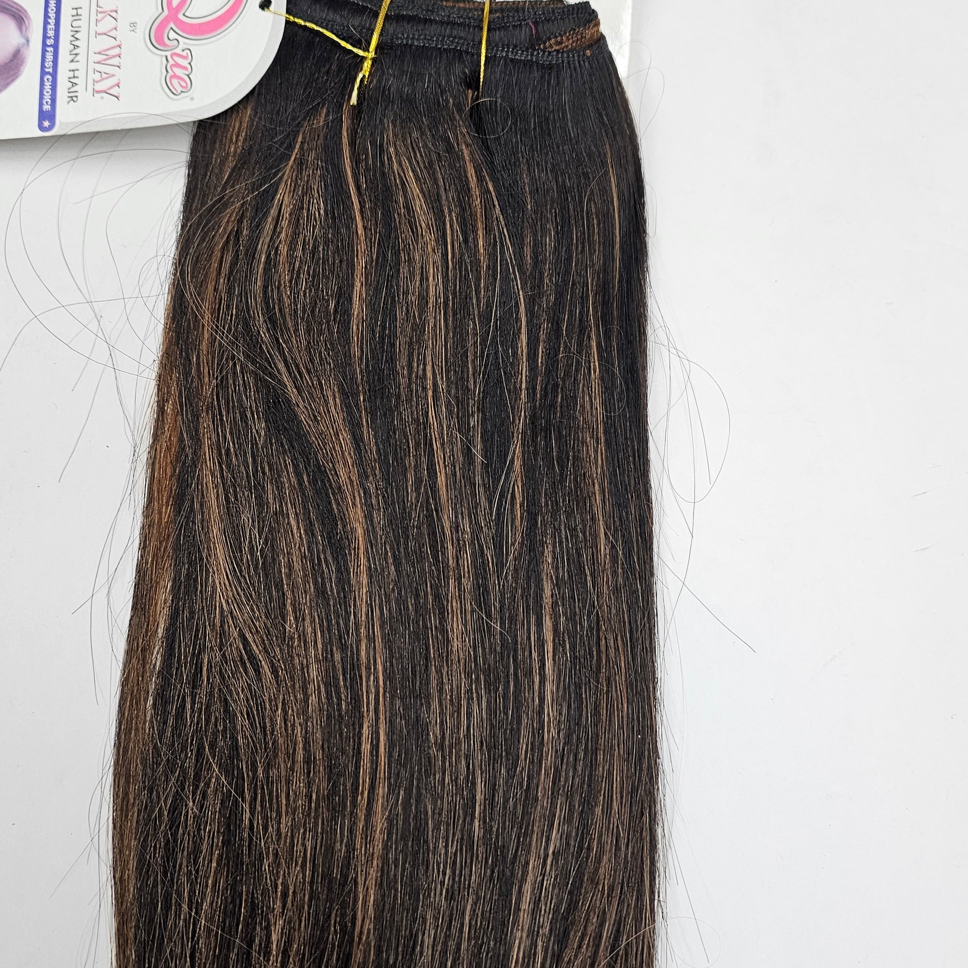 Human hair Yaky weave for sew-in; straight wefts Milky way Que image 7