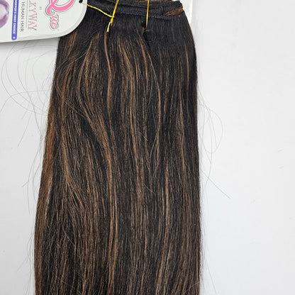 Human hair Yaky weave for sew-in; straight wefts Milky way Que image 7
