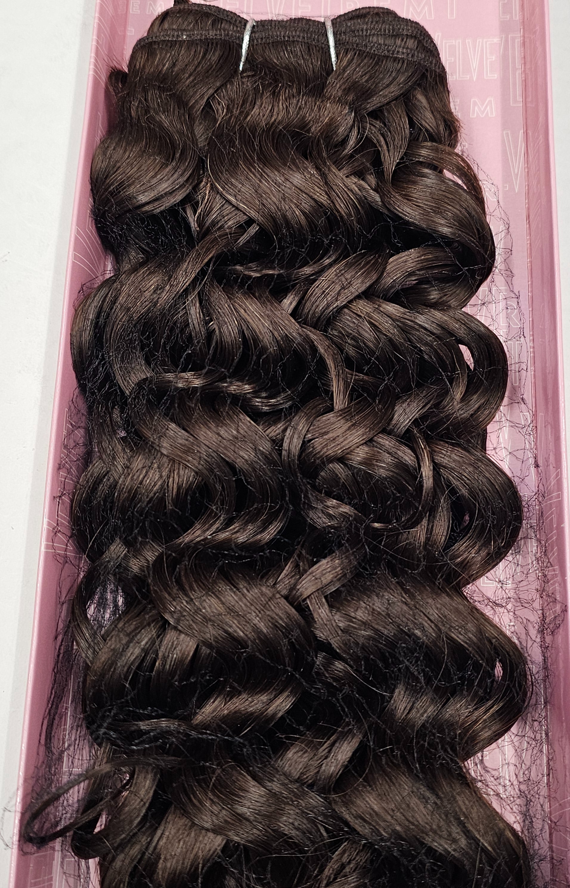 Outre velvet remi human hair weave divine wave; curly sew-in weft. image 8