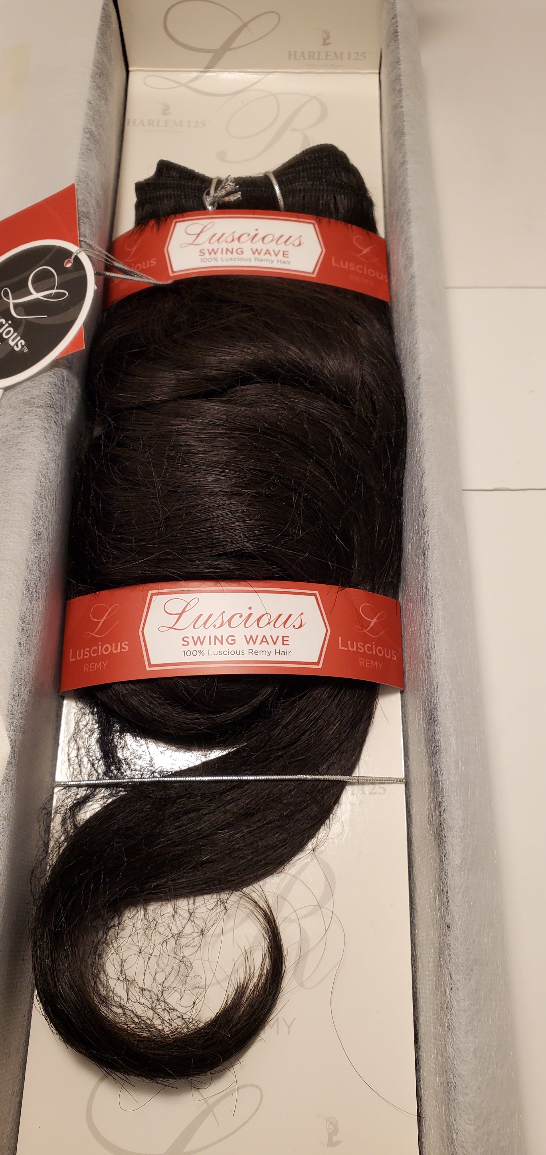 Remy human hair luscious weave swing wave; curly sew-in weft; Harlem 125 image 3
