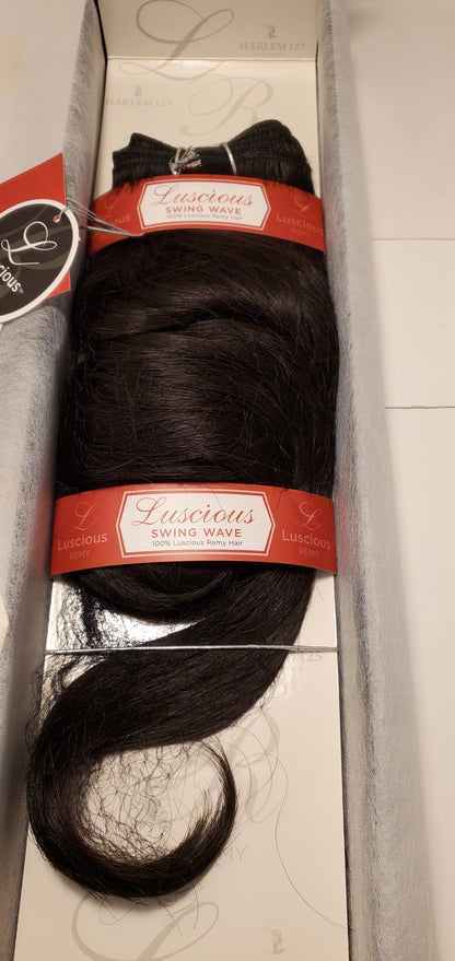 Remy human hair luscious weave swing wave; curly sew-in weft; Harlem 125 image 3
