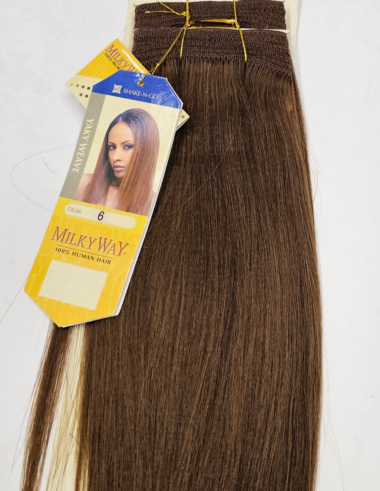 Human hair weave yaky straight for sew-in, wefts image 0