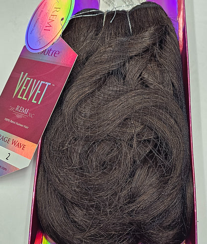 Remi human hair weave; curly sew-in weft Mirage velvet image 3