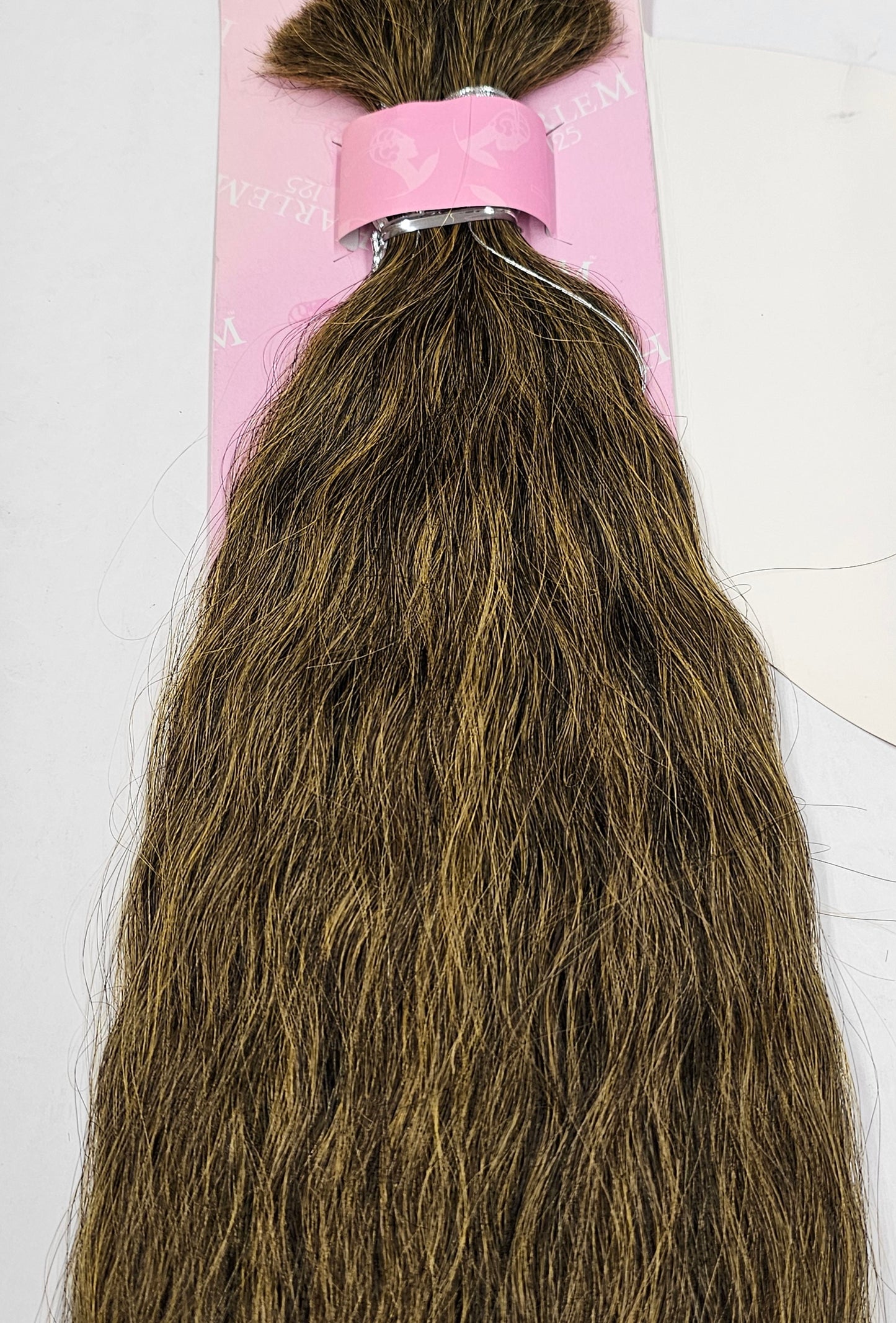 Tangle-free human hair blend super bulk for braiding; wavy; special made image 2