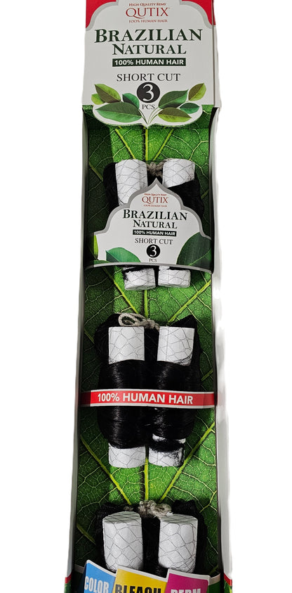 Curly human hair Brazilian natural retro roll weave for sew-in; bundle 3pcs;weft image 1