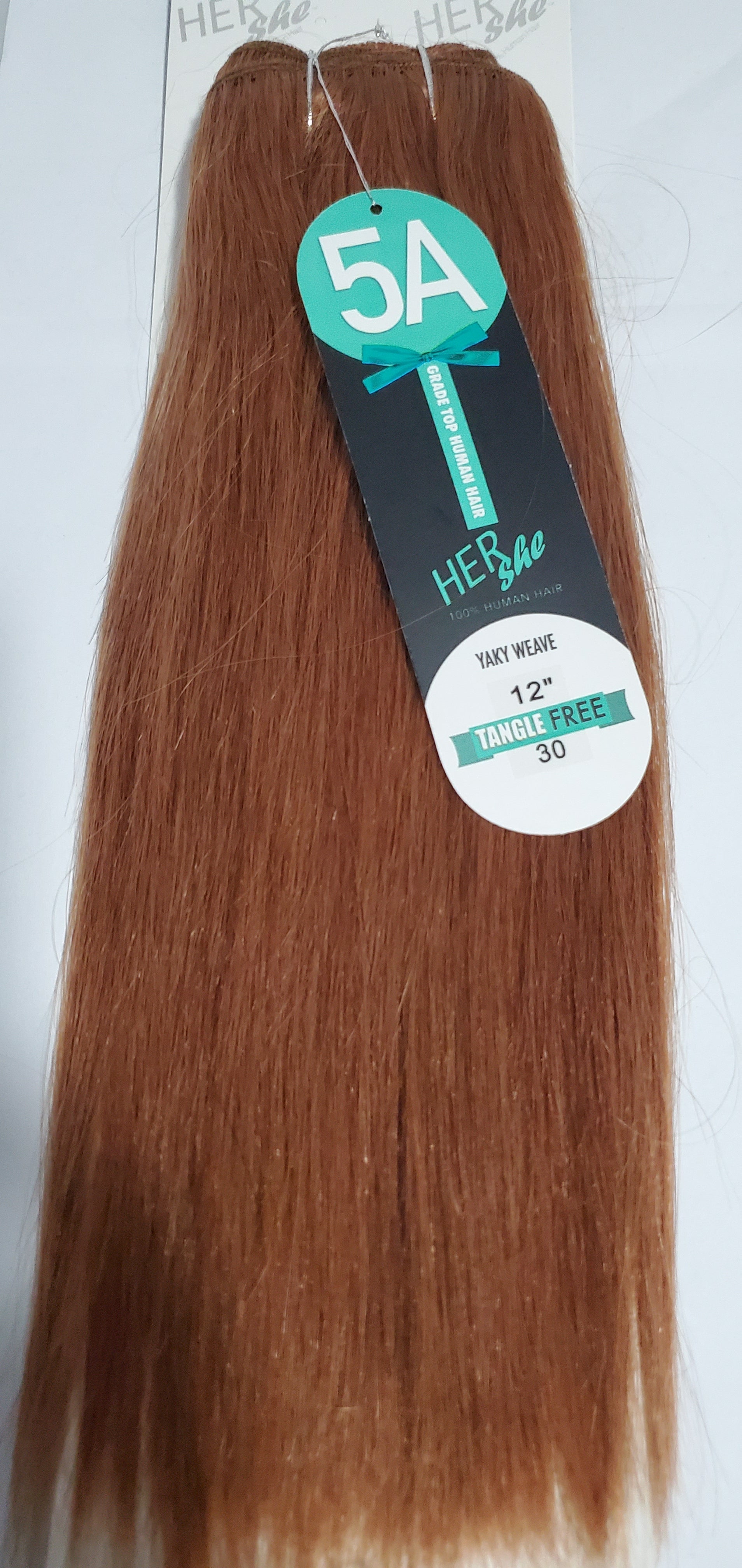 Human hair yaky weave 5A grade yaky weave; shed-free straight sew-in weft. image 5