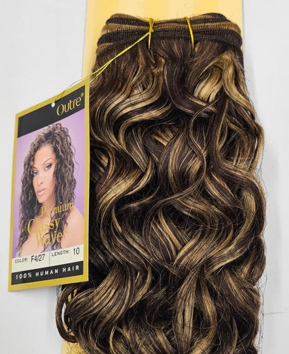Human hair tangle -free premium classy wave; curly sew-in weft; Outre image 5