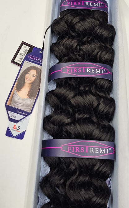 Curly premium remi hair weave; cosmo wave for  sew-in; wefts. image 5