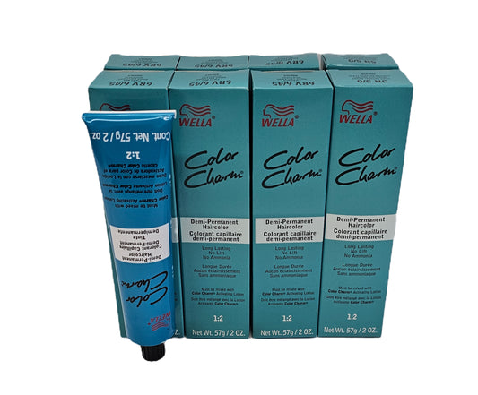 Lot of 60 Wella color charm demi permanent hair color; no ammonia;2 oz; image 0