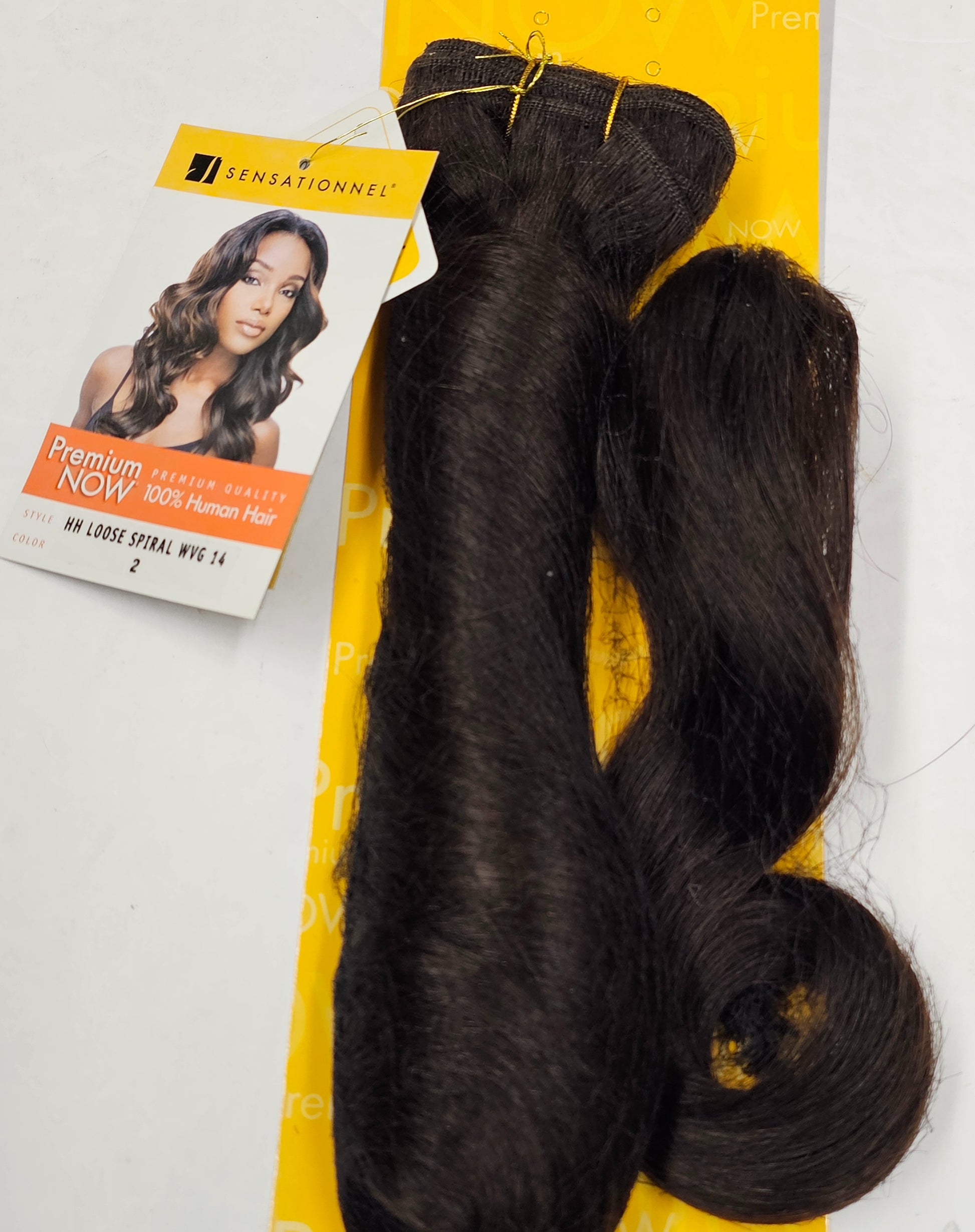 Human hair tangle-free loose spiral weave; curly sew-in weft with closure. image 4