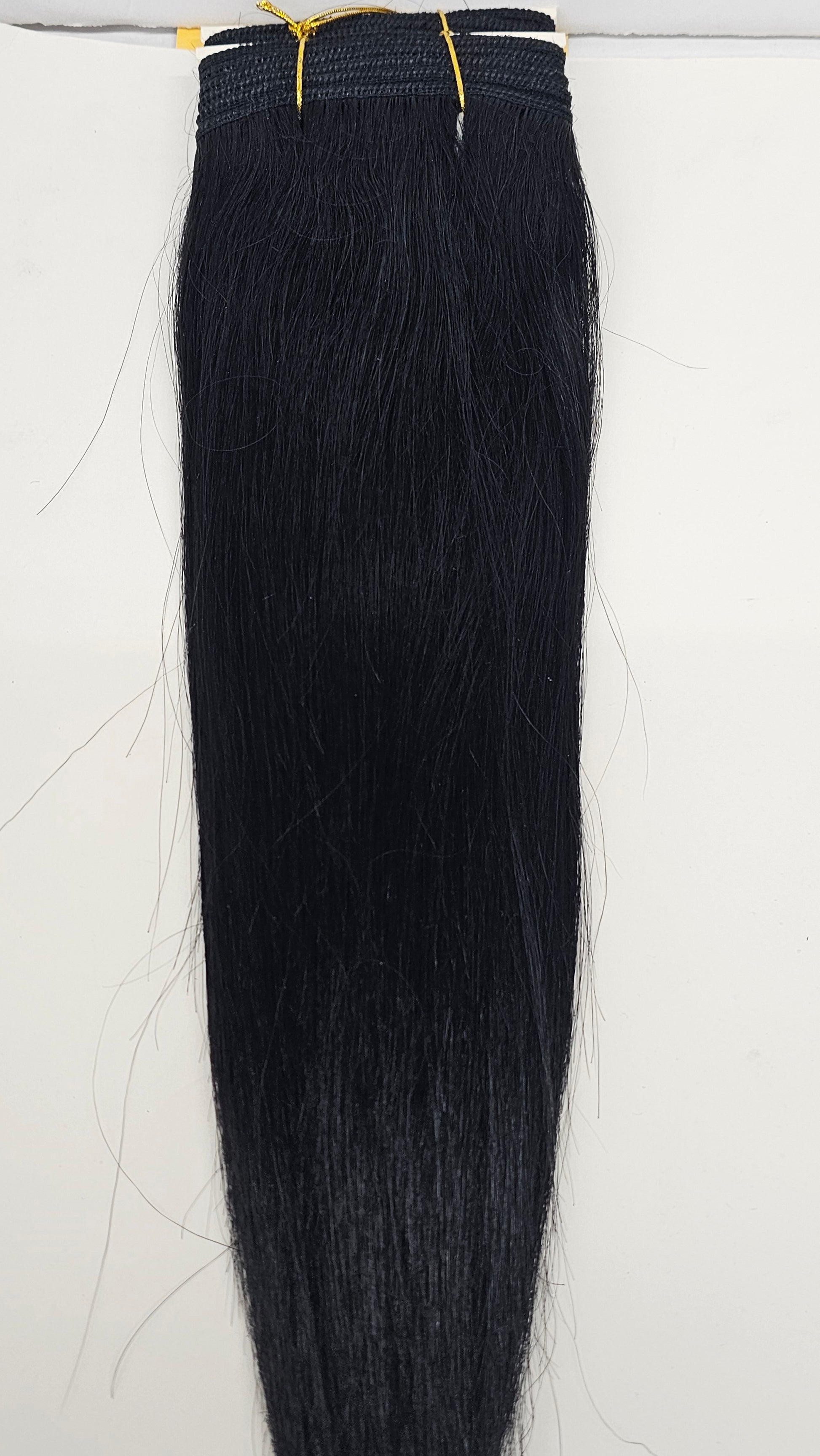 Set of 24 packs of human hair yaki weave; straight weft for sew-in image 0