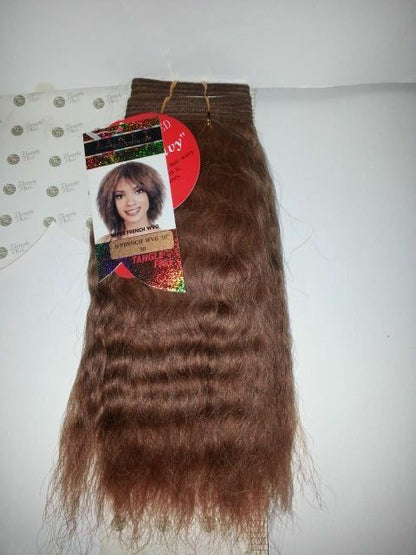 100% human hair tangle free French weaving; wet and wave; wavy; weft; sew-in image 2