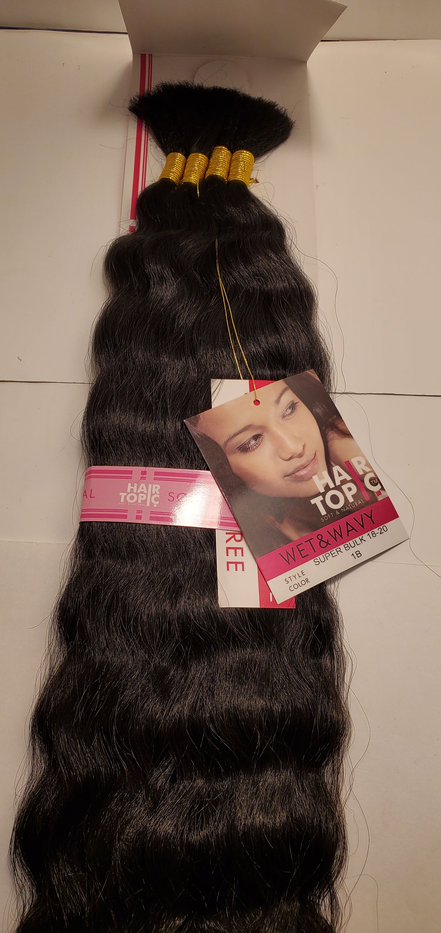 Human hair blended super bulk wet and wavy; tangle-free; braiding hair; soft and image 8