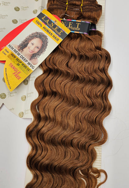 Curly human hair weave tangle-free for sew-in; new deep; wefts.. image 5