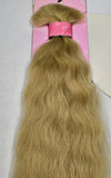 Tangle-free human hair blend super bulk for braiding; wavy; special made image 0