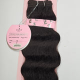 Human hair weave tangle-free Italian body wave; curly sew-in weft. image 0