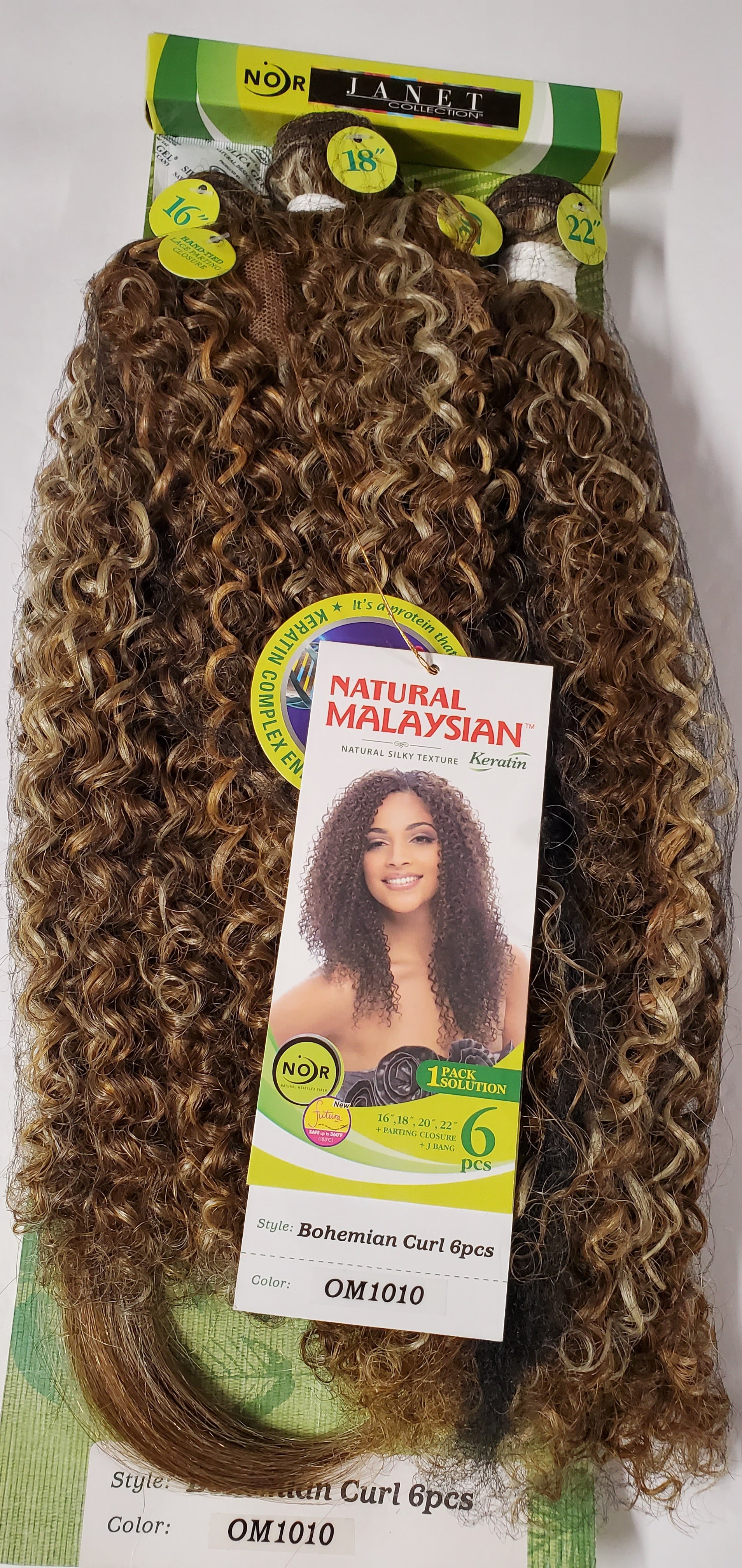 Natural malaysian multi length weaves bohemian curl sew-in wefts. image 2