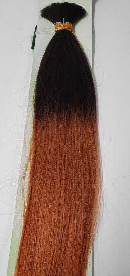 Human hair tangle-free new yaki bulk straight for braiding; Bijoux image 0