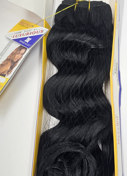 Human hair tangle-free weave finger roll wave; curly sew-in weft. image 4