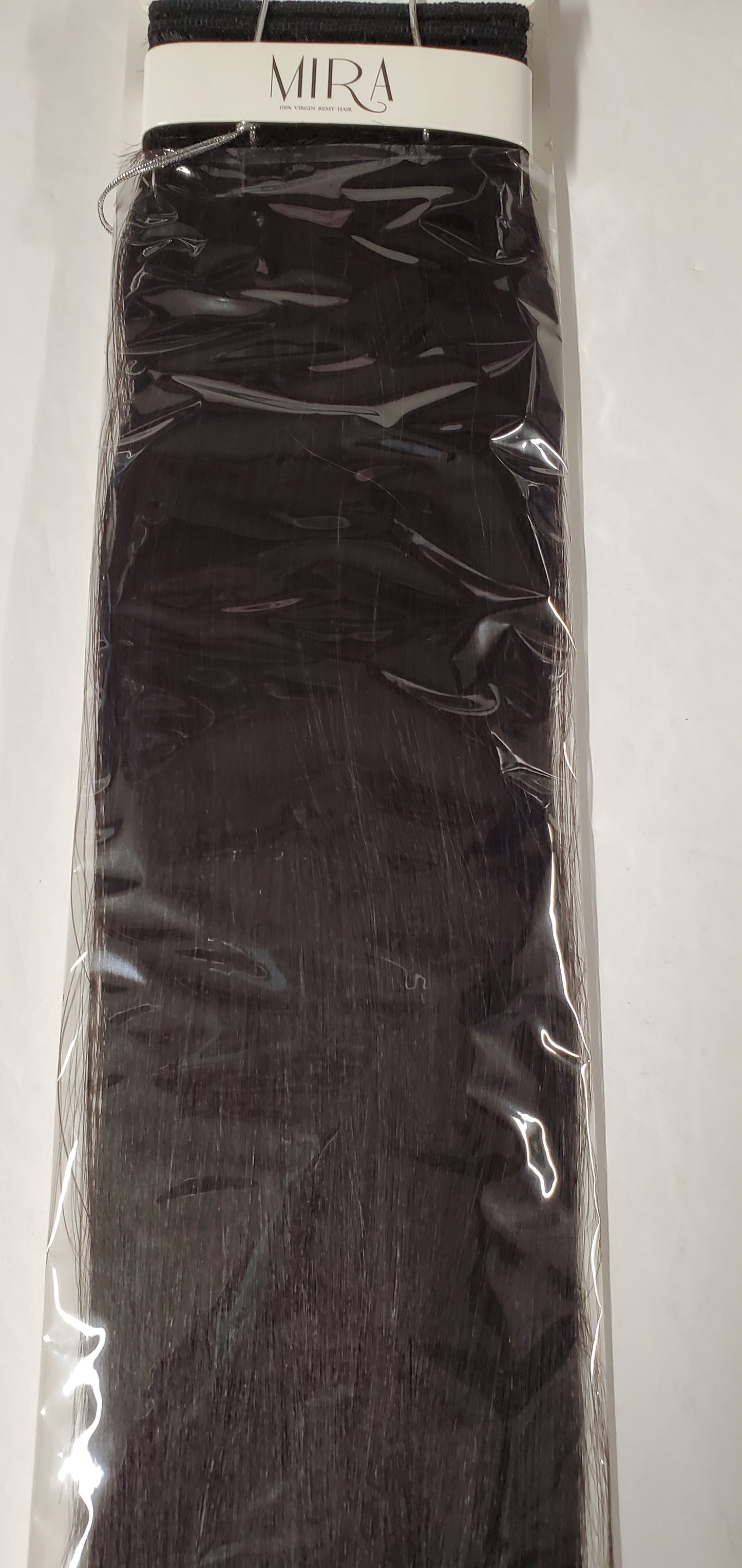 Virgin remy hair tangle-free yaky weave; straight sew-in weft image 4