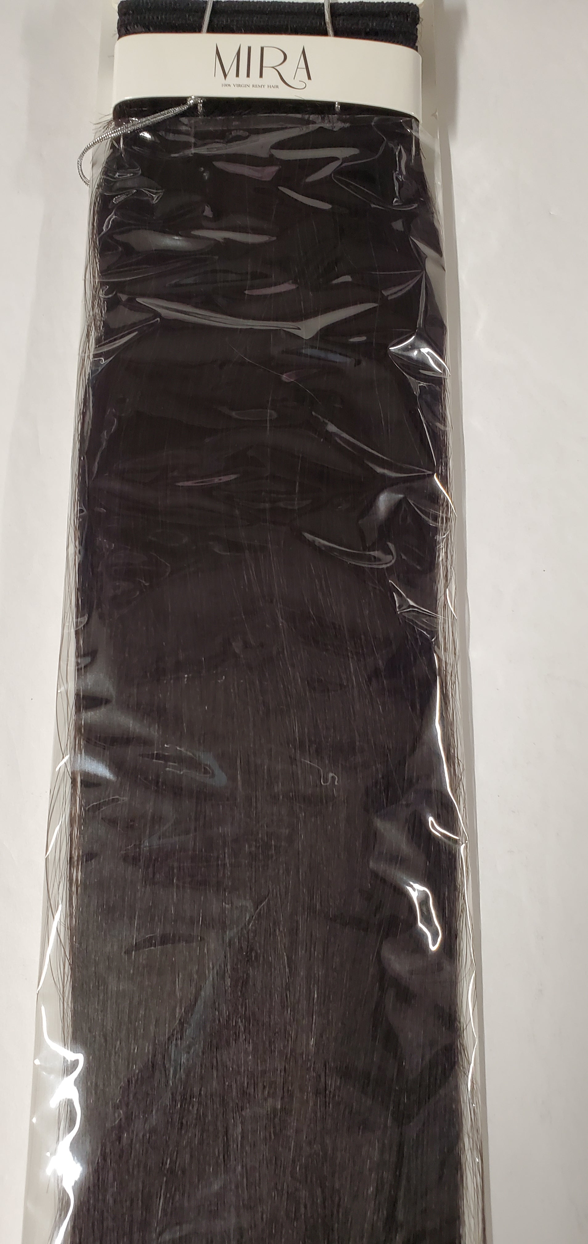 Virgin remy hair tangle-free yaky weave; straight sew-in weft image 4