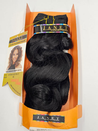 Curly human hair weave tangle-free for sew-in; french deep; wefts. image 7