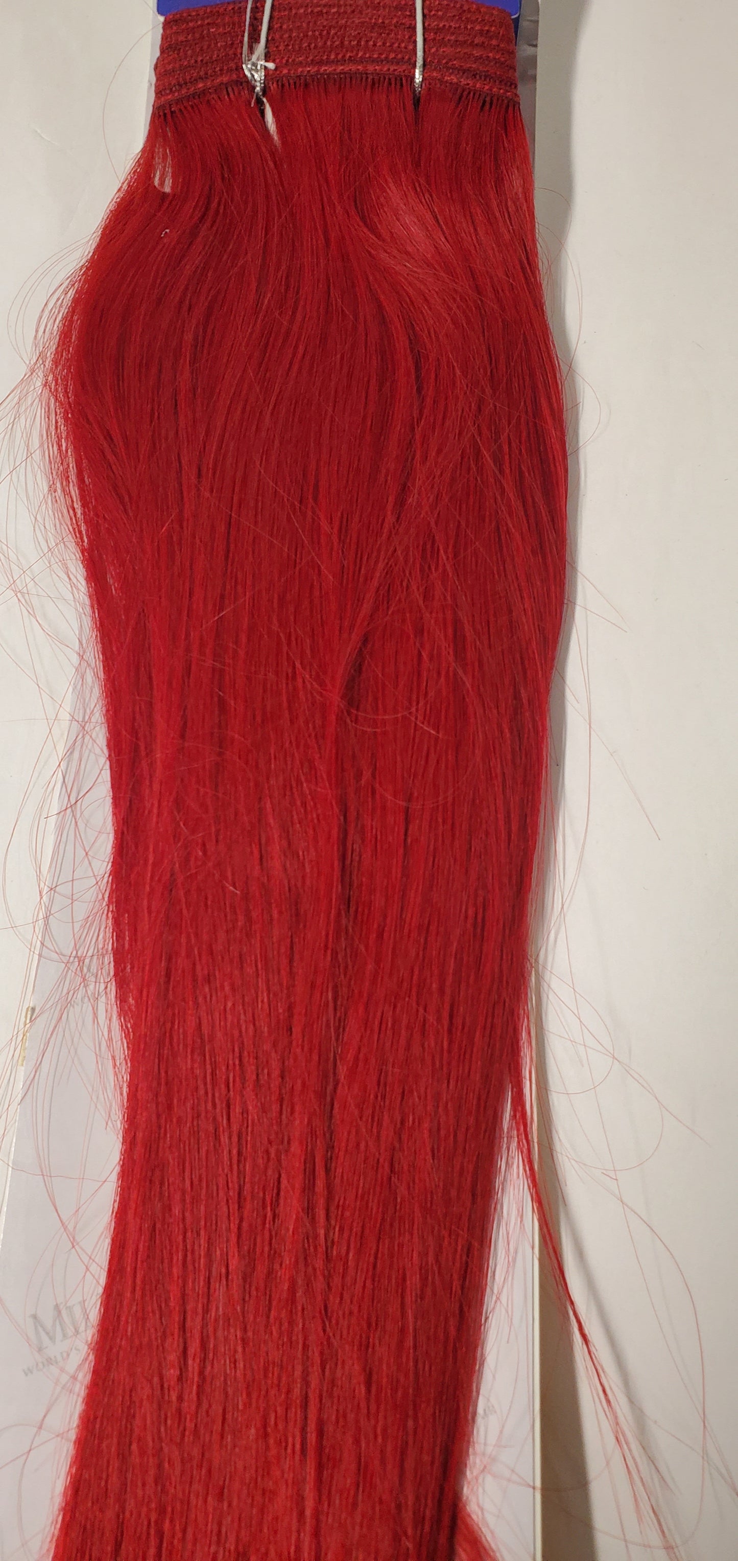 100% human hair tangle-free weave; 14 inch Yaky; straight; weft; sew-in image 6