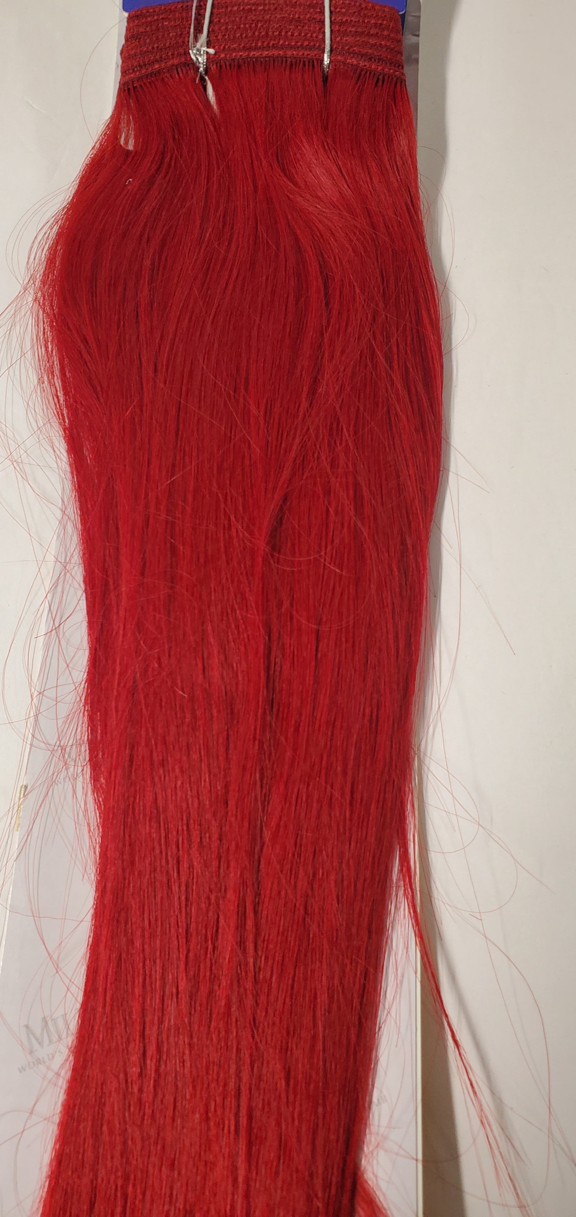 100% human hair tangle-free weave; 14 inch Yaky; straight; weft; sew-in image 6