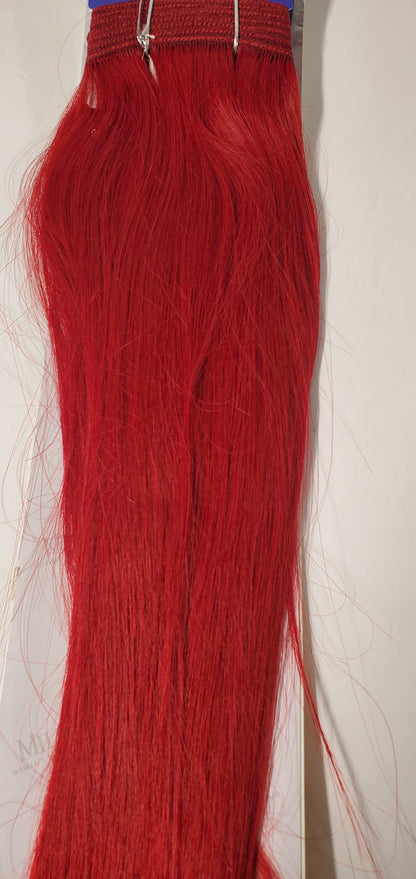 100% human hair tangle-free weave; 14 inch Yaky; straight; weft; sew-in image 6