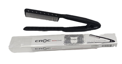 Croc iron comb; black image 1