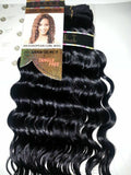 100% human hair European curl weave; curly; wet and wave; weft; sew-in; black image 0