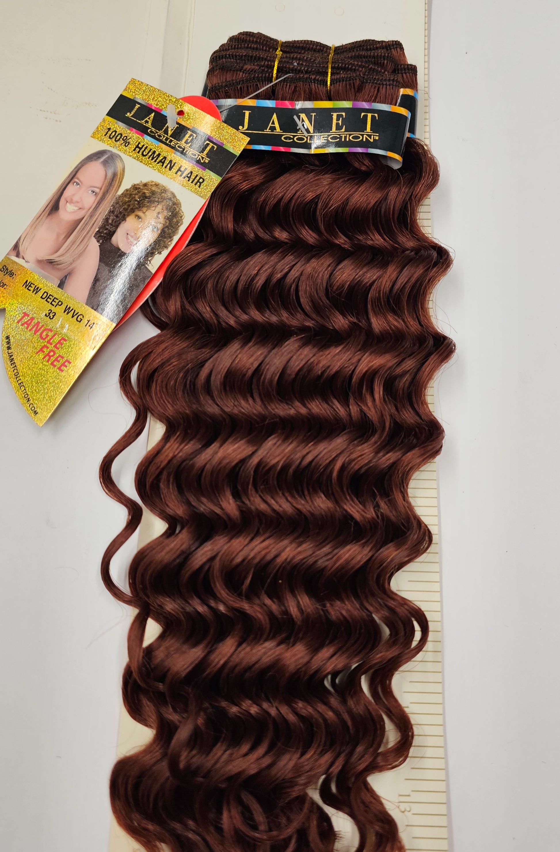 Curly human hair weave tangle-free for sew-in; new deep; wefts.. image 2