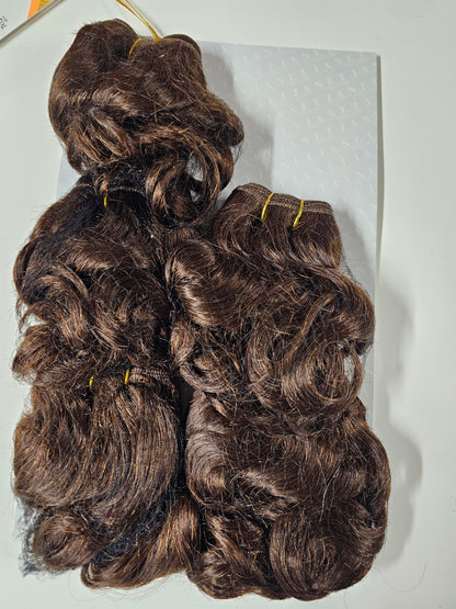 Human hair tangle-free weave; Allegretto; sew-in; curly; 6pcs image 1