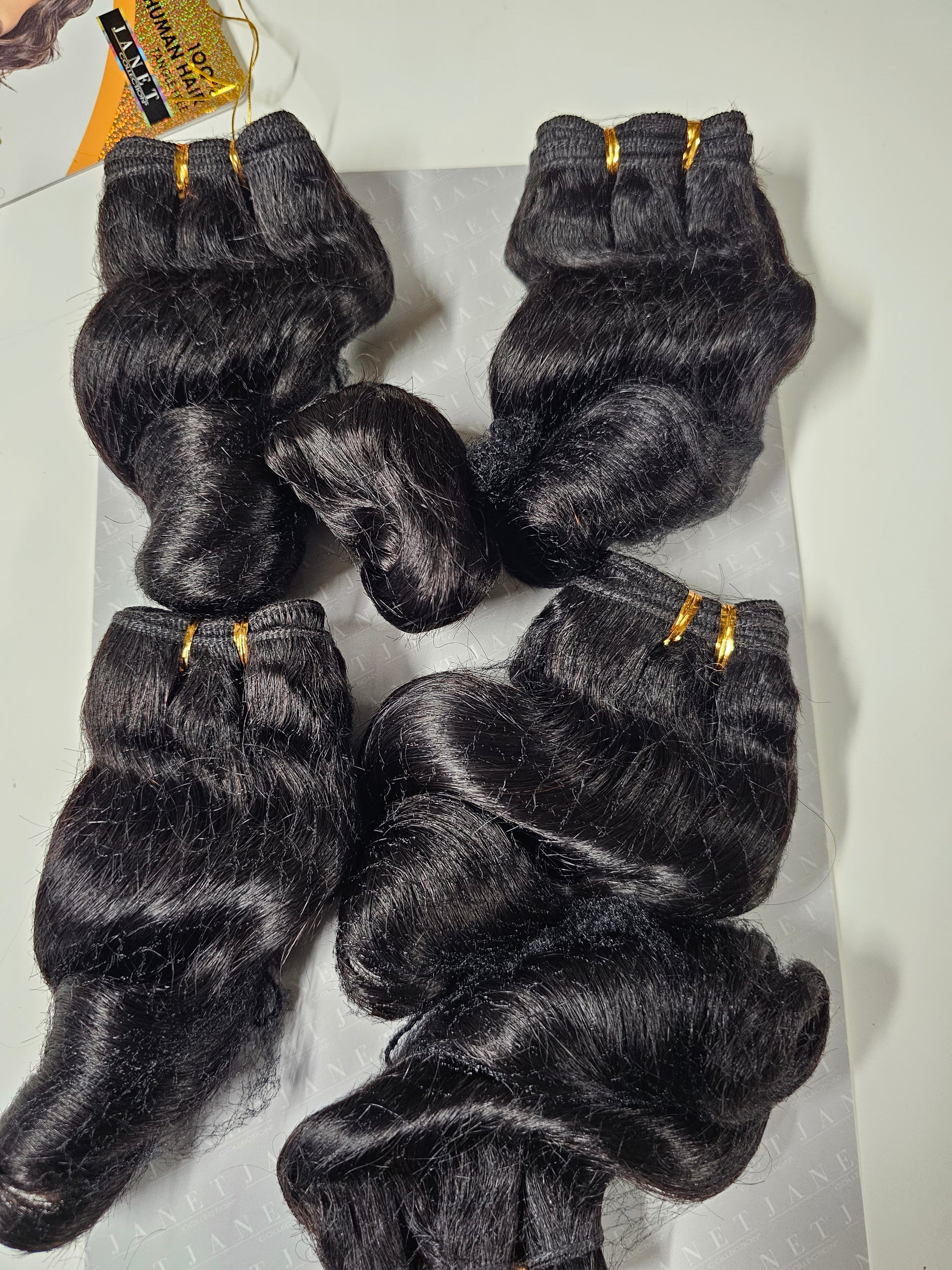 Human hair tangle-free weave; body romance; sew-in; curly; 6pcs image 3