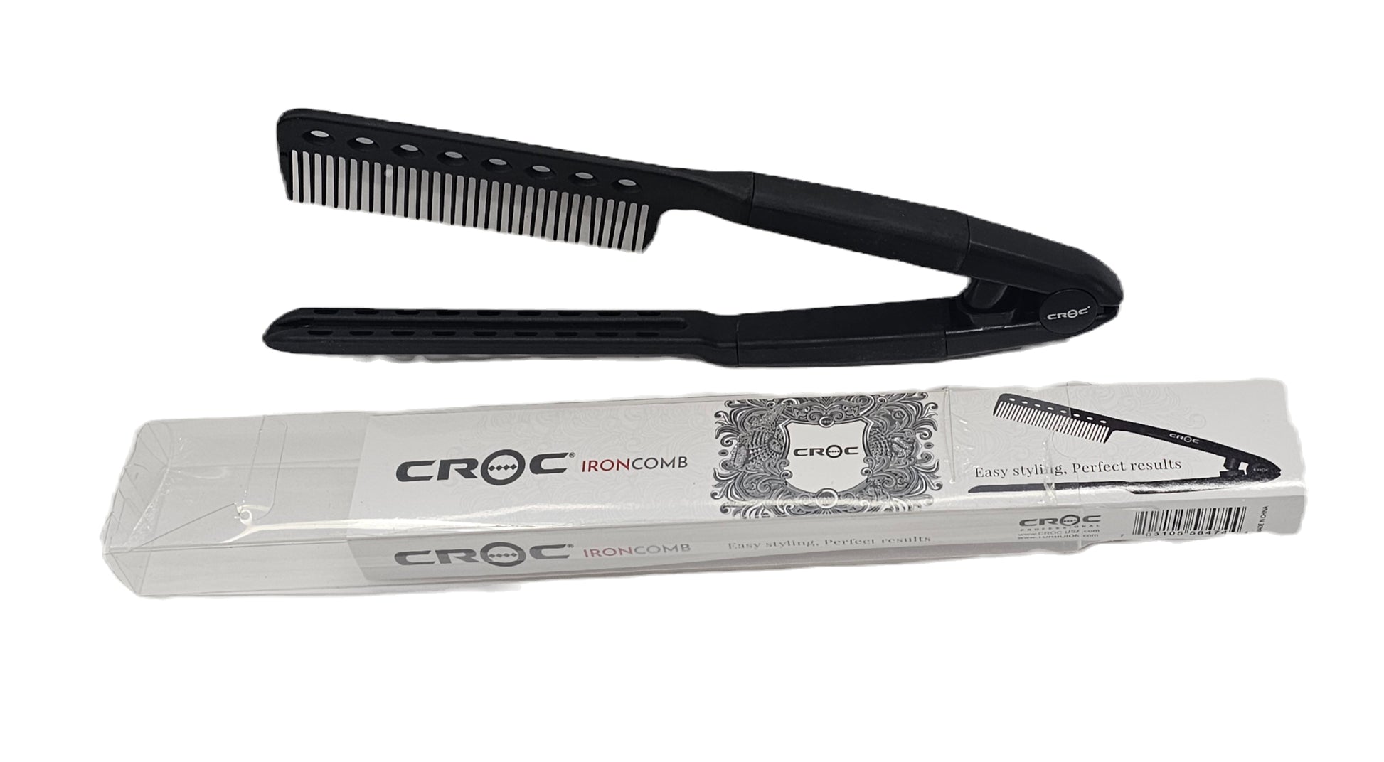 Croc iron comb; black image 2
