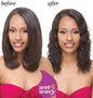 100% Indian remy human hair ripple deep weave; wet and wave; curly; sew-in; weft image 0
