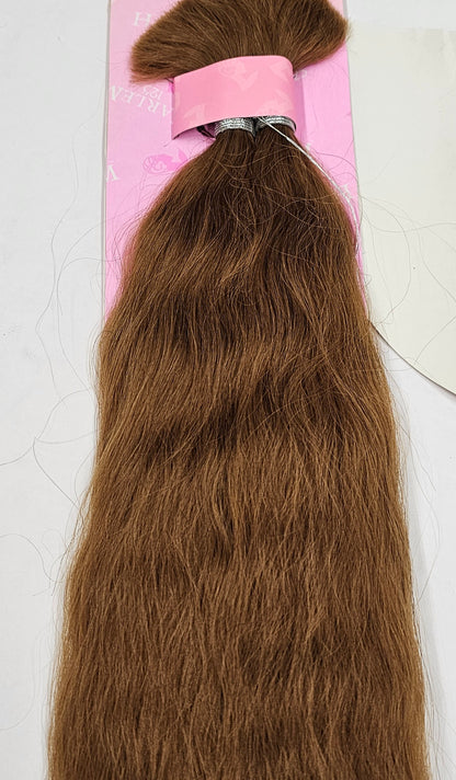 Tangle-free human hair blend super bulk for braiding; wavy; special made image 1