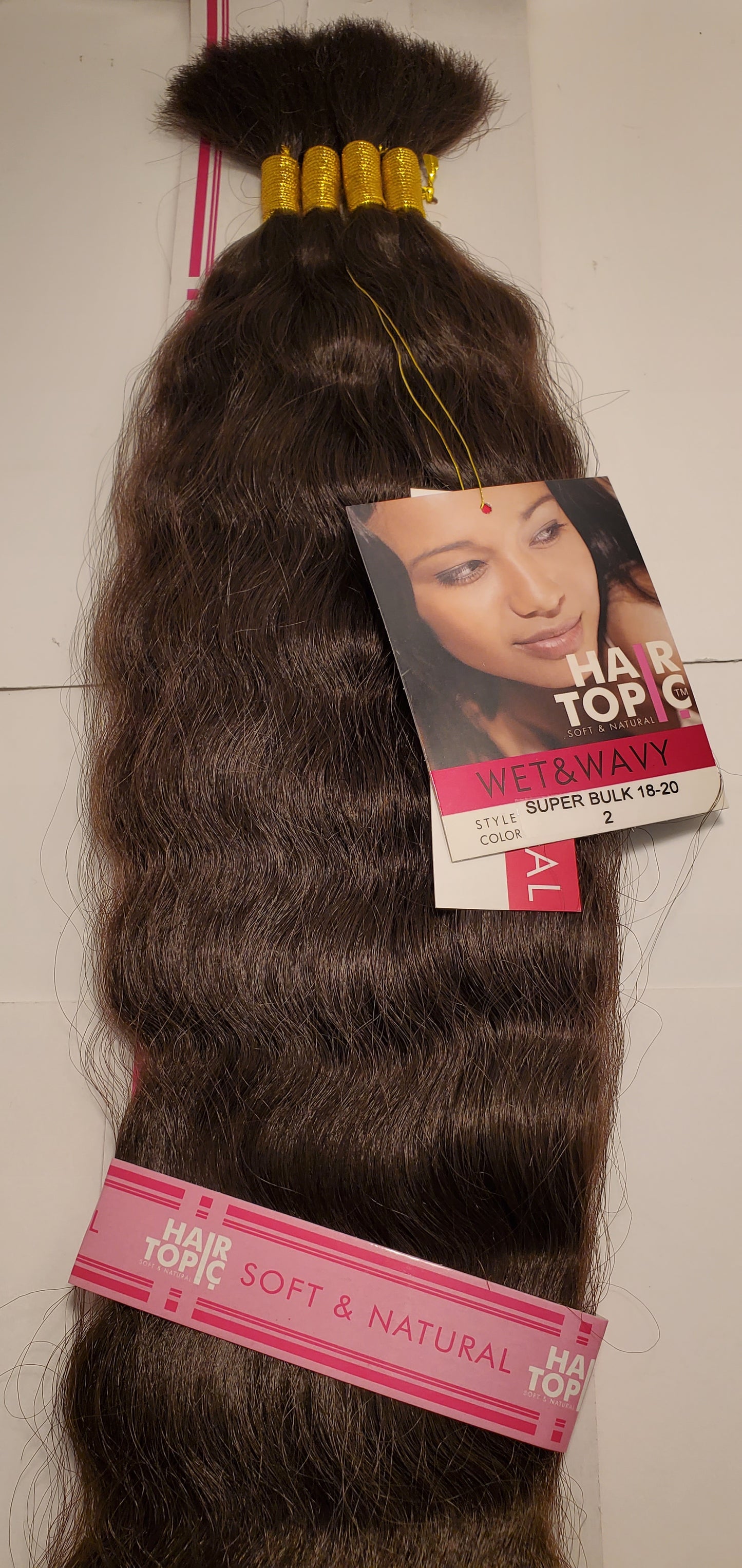 Human hair blended super bulk wet and wavy; tangle-free; braiding hair; soft and image 10