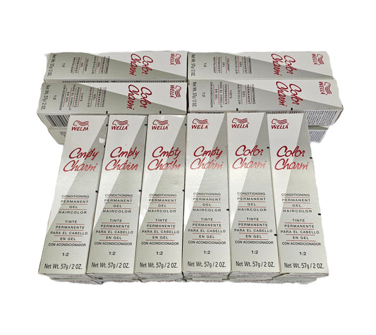 Lot of 132 Wella color charm permanent gel conditioning hair color; 2oz image 0