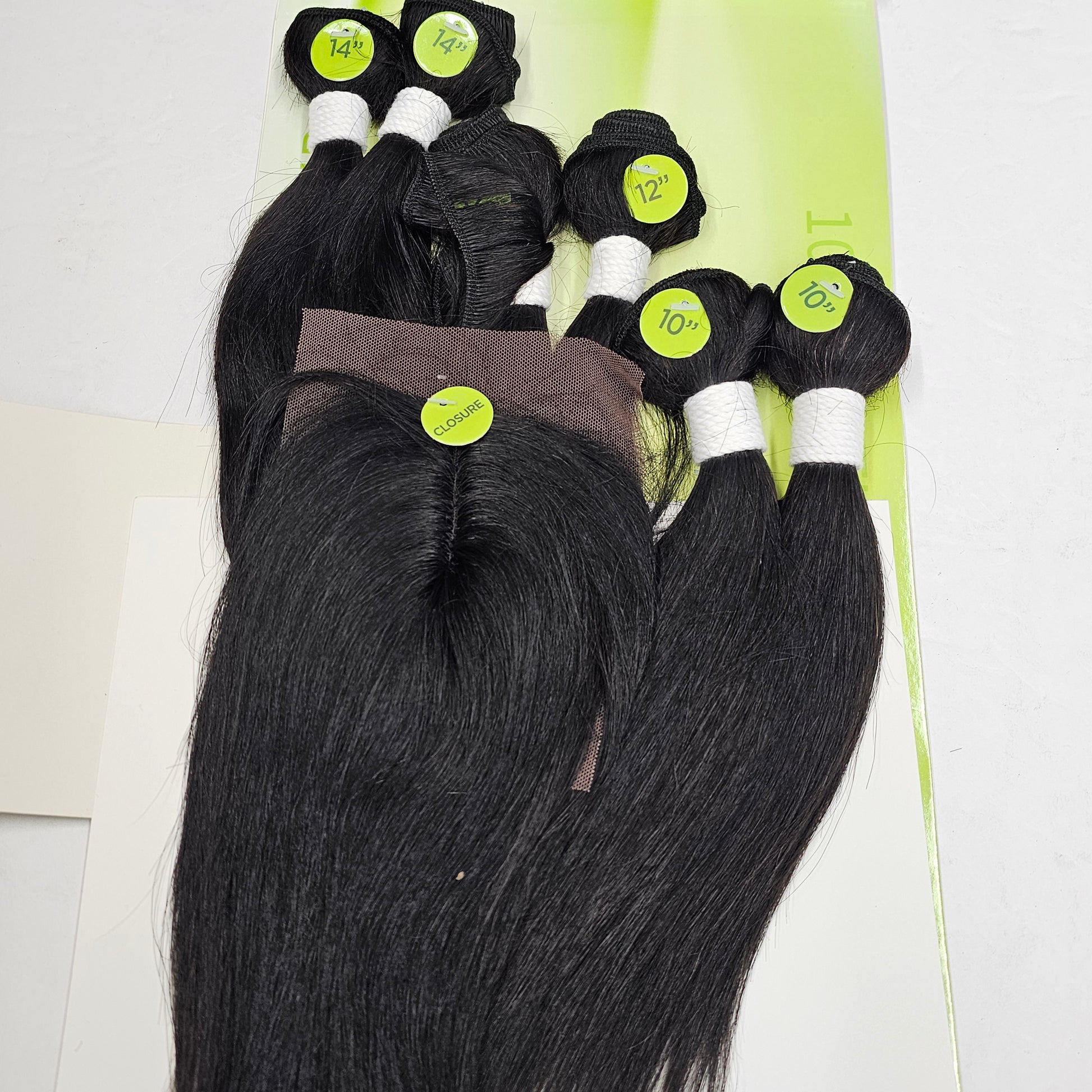 Unprocessed virgin remy hair 7pcs straight sew-in wefts; Brazilian multipack. image 1
